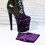 Protections chaussures - "Étoile de Velours" - Vignette | Pole Dance Chic
