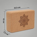 Bloc de Yoga / Brique de Yoga en liège – 23 × 15 × 7,5 cm - Vignette | Pole Dance Chic