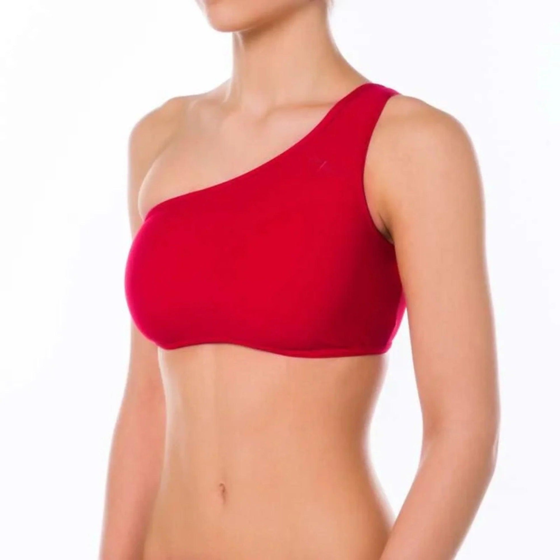 Brassière de la marque DragonFly rouge vu de côté