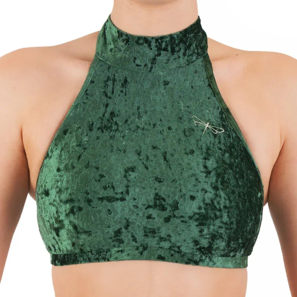 Haut en velours emeraude de la marque DragonFly