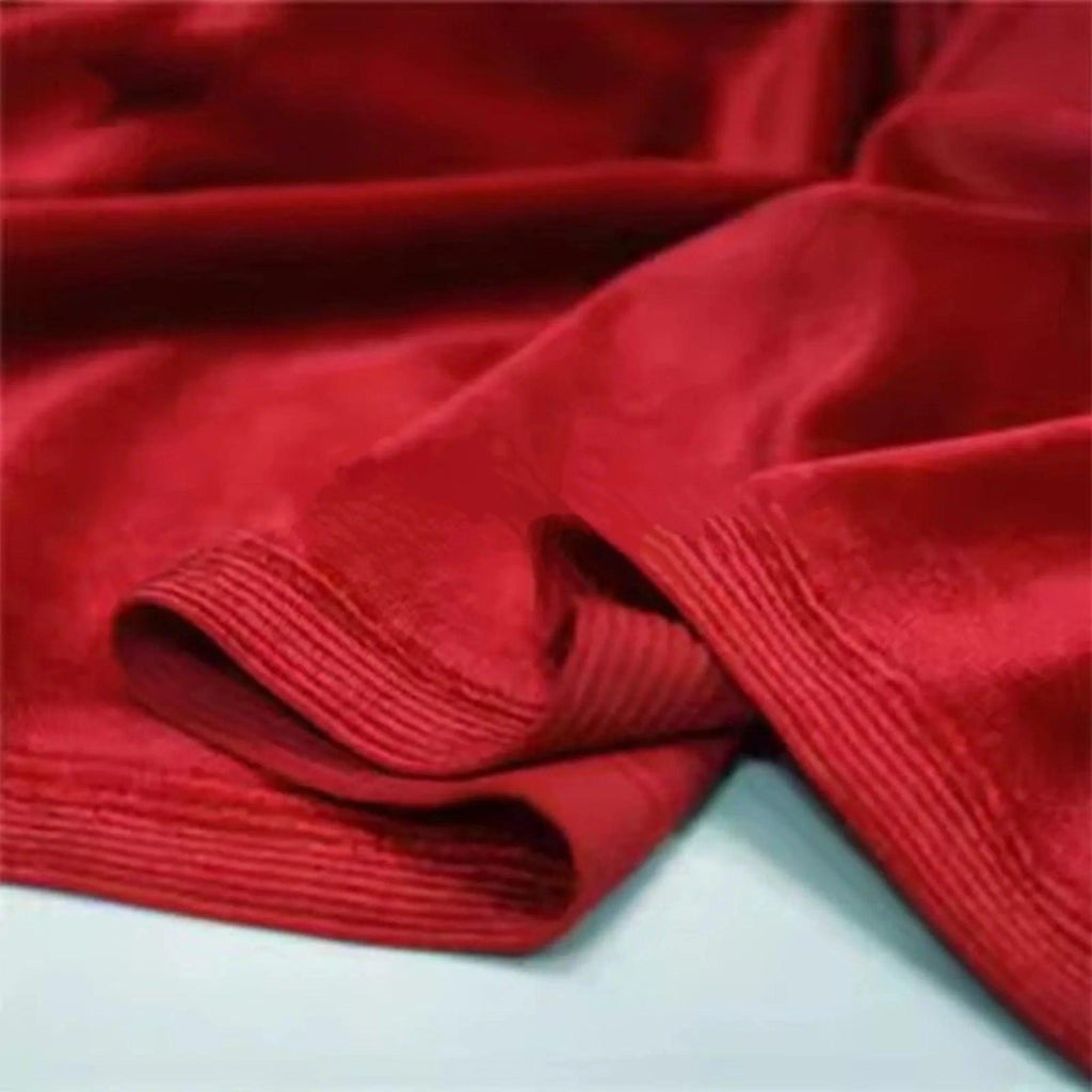 Tissu rouge profond velours de protection de chaussures de Pole Dance