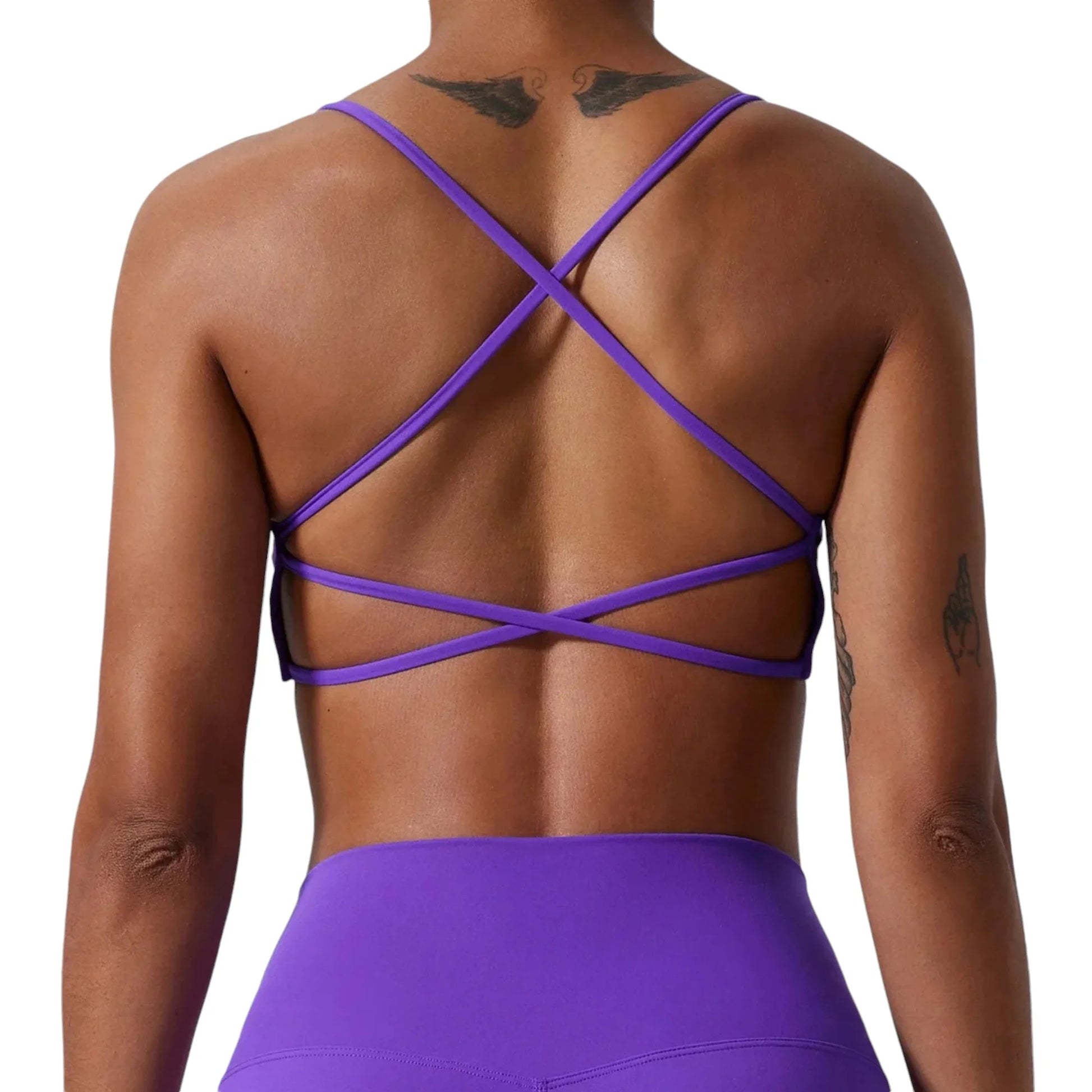 arrière brassière violette