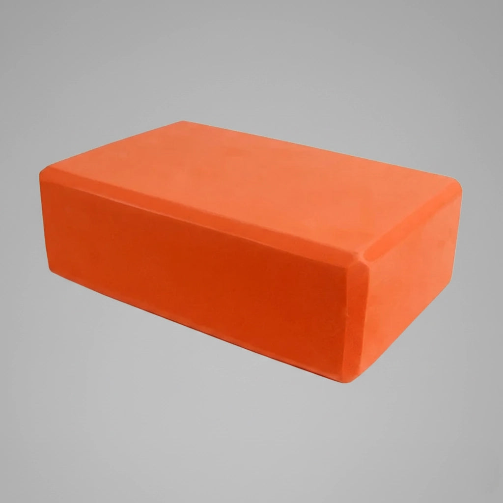Brique/bloc de yoga de couleur orange