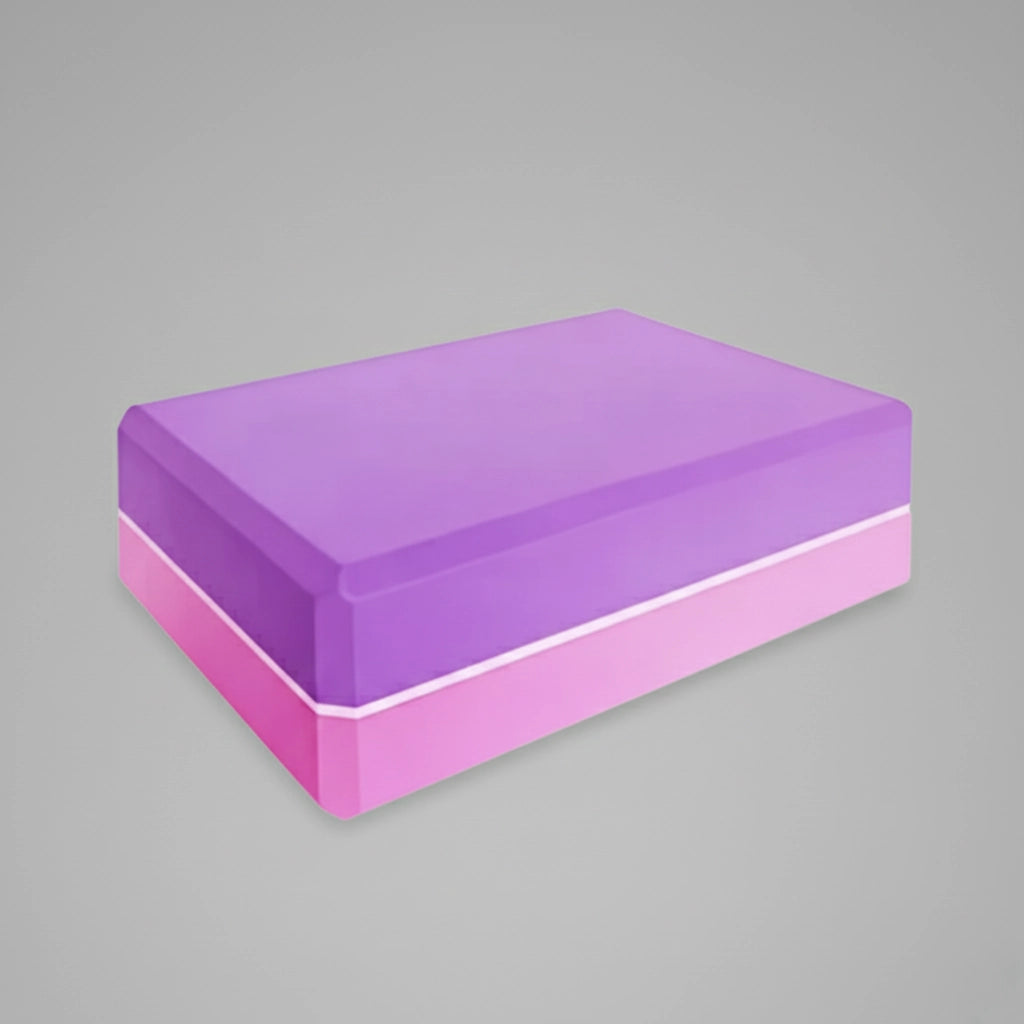 Brique/bloc de yoga de couleur violet et rose