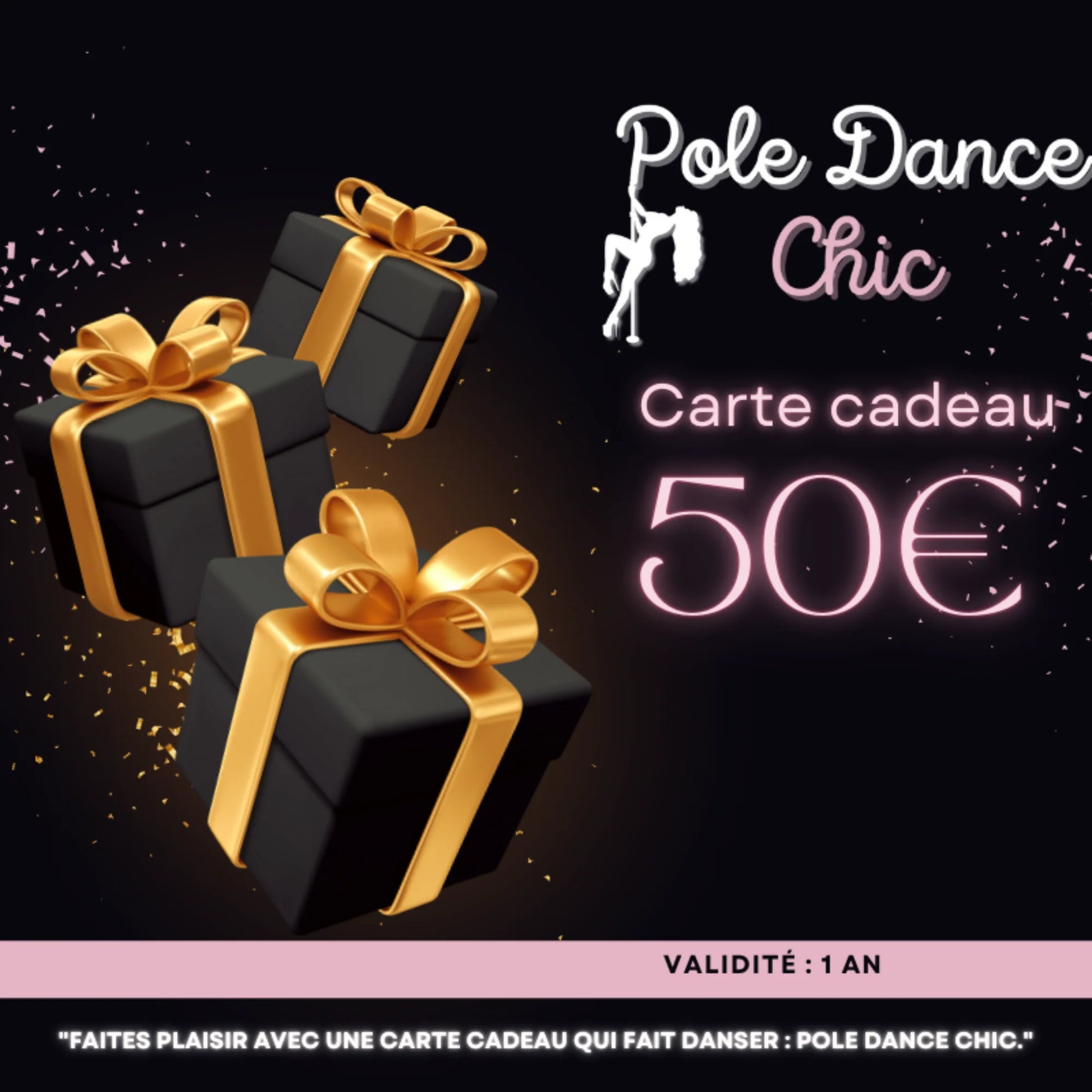 Carte cadeau pole dance chic 50€