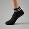 Chaussettes courtes antidérapantes pour le yoga de couleur noir