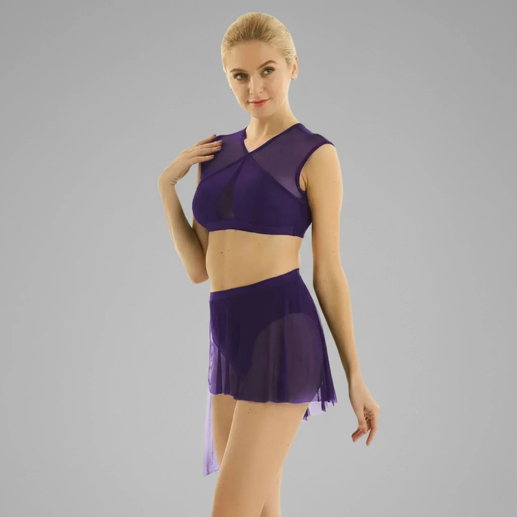 Ensemble de Pole Dance violet